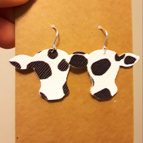 Hand Crafted Jewelry - Cow head earrings